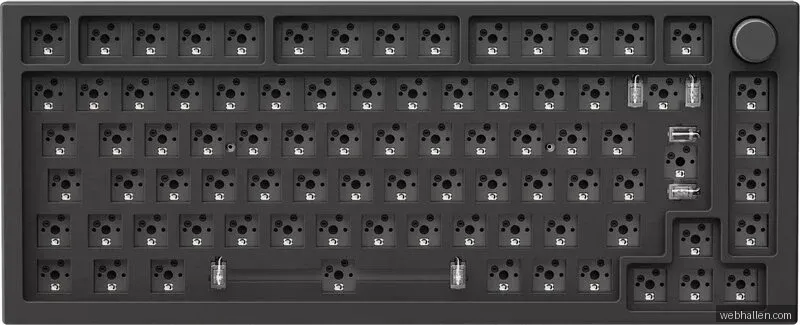 Glorious GMMK Pro 75% Barebone ISO - Black Slate