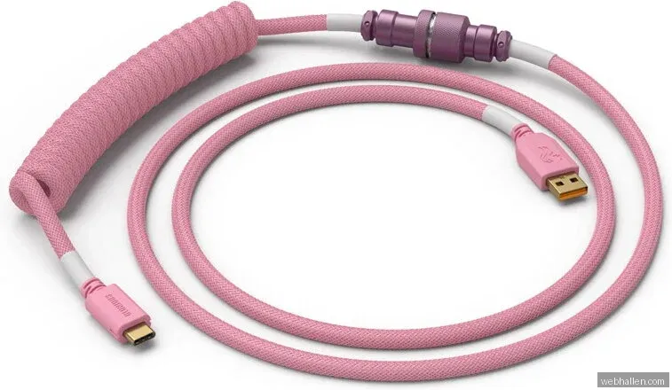 Glorious Coil Cable - Prism Pink