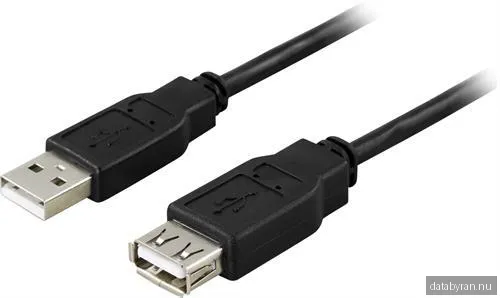 Deltaco USB 2.0 Förlängningskabel A->A (M-F) 3m