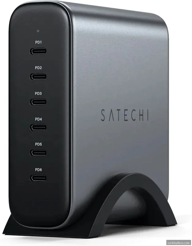 Satechi 200W USB-C 6-Port GaN Charger