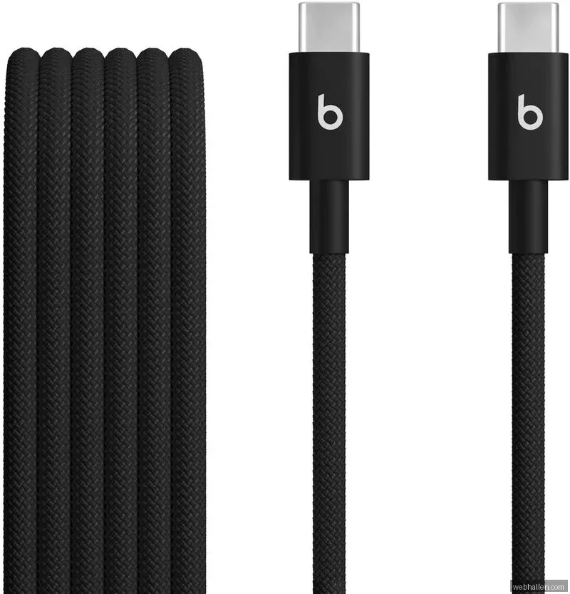 Beats Vävd USB-C till USB-C kabel (1.5 m) - Sprintsvart