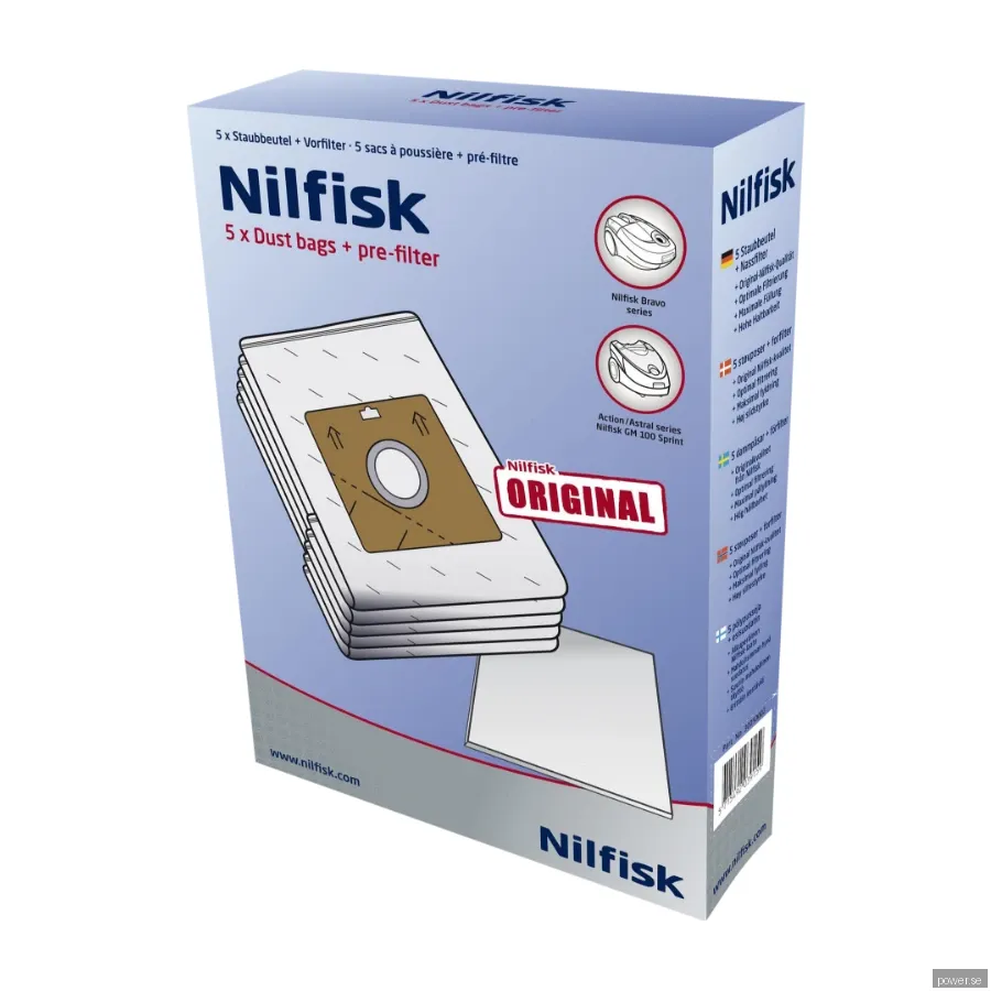Nilfisk Bravo dammsugarpåse 30050002