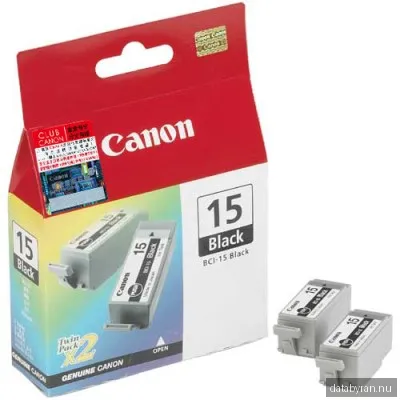Canon Bci-15BK, svart bläckpatron 2-pack