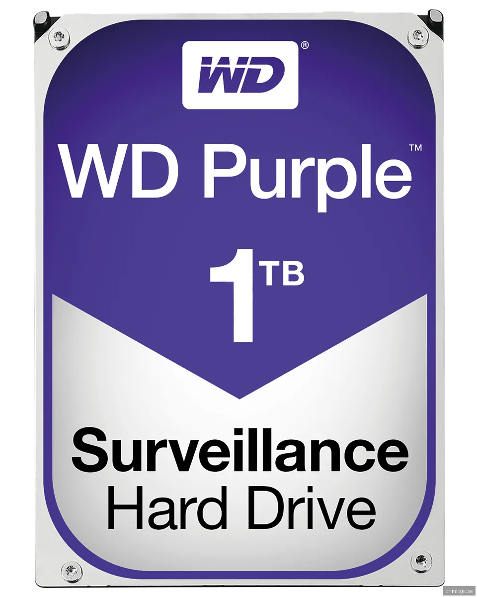1 TB WD Purple, 5400 rpm, 64 MB cache SATA3, Surveillance