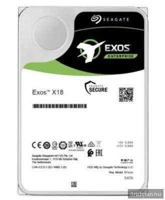 10 TB Seagate Exos X18, 7200 rpm, 256 MB cache, SAS 12Gb/s, Self-Encrypting Drive (SED)