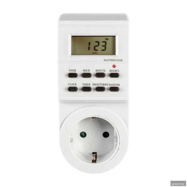 Pro electronic weekly timer for indoor use