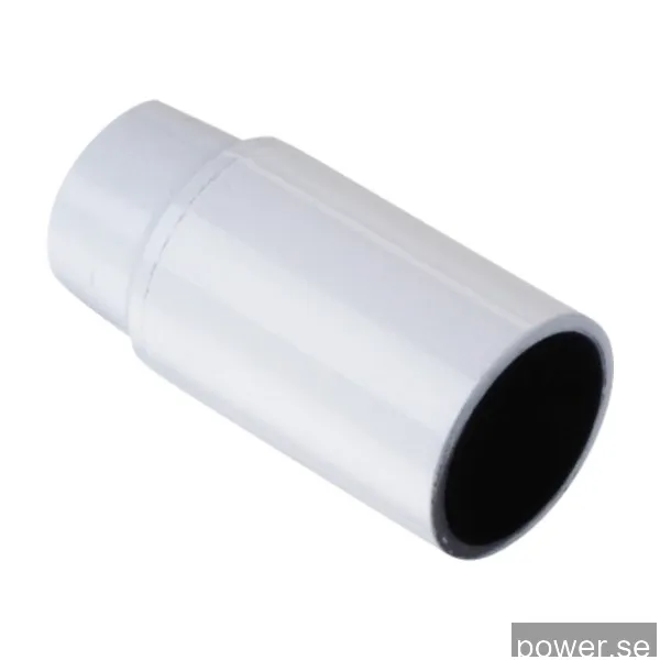 Lampeholder E14, hvit u/bryter