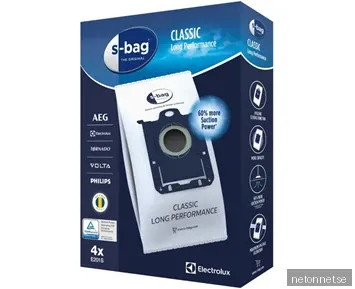 S-bag Classic Long Performance dammsugarpåsar E201S för Electrolux/Philips