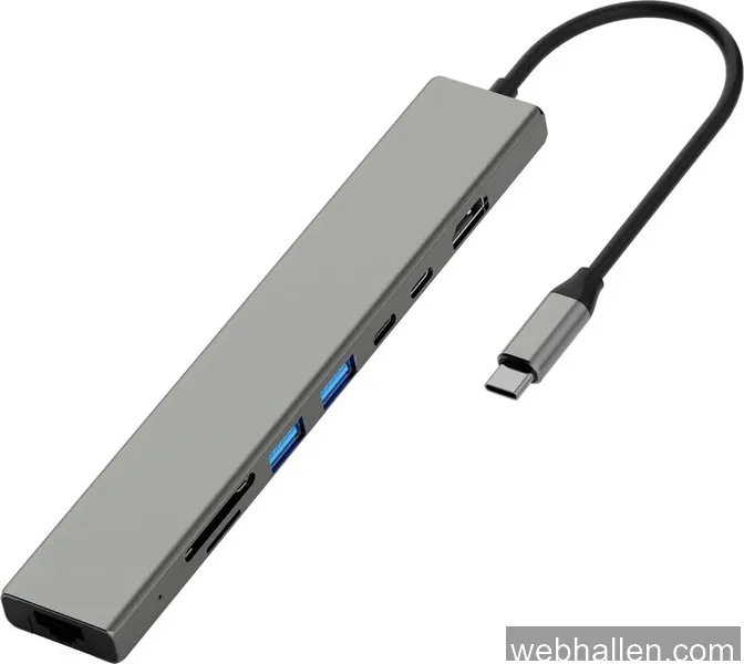 Andersson USB-H3400 - USB-C 2A+2C+SD+Micro SD+Network