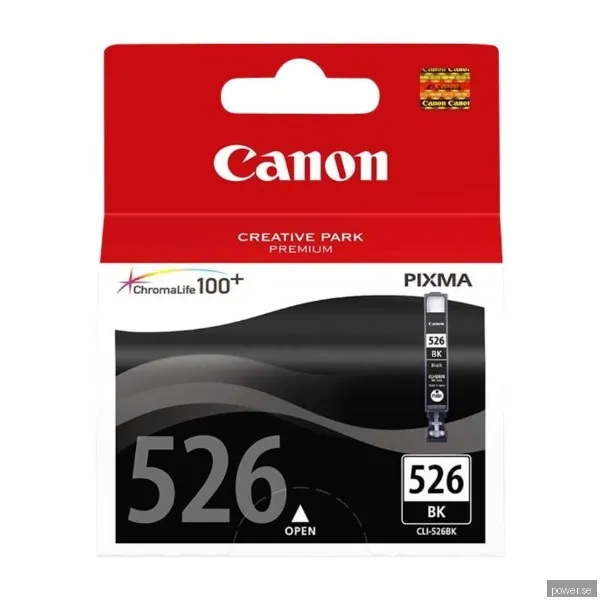 Canon CLI-526 svart bläckpatron med, blåsor