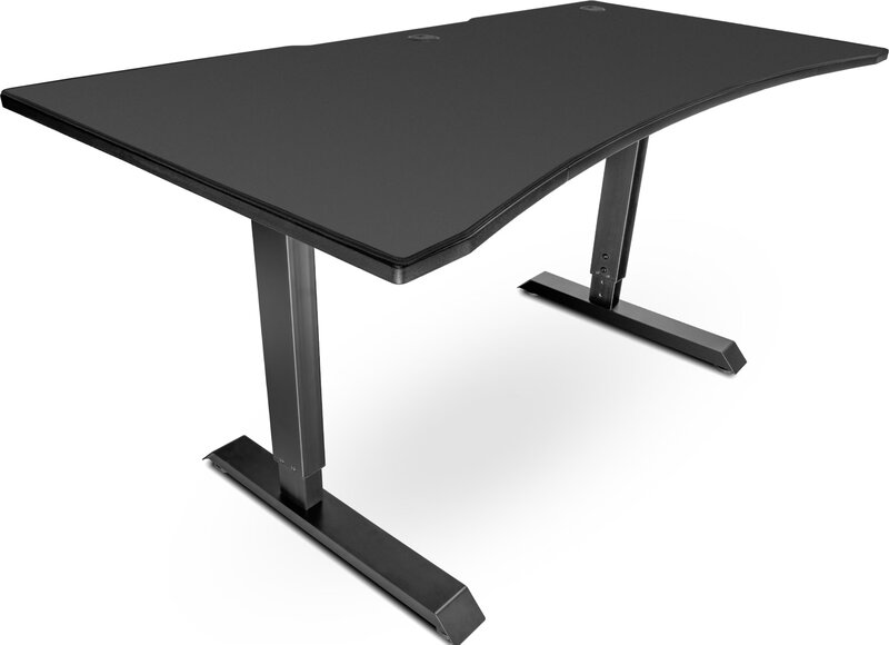 Svive Altair Gaming Desk matt svart med svarta sömmar