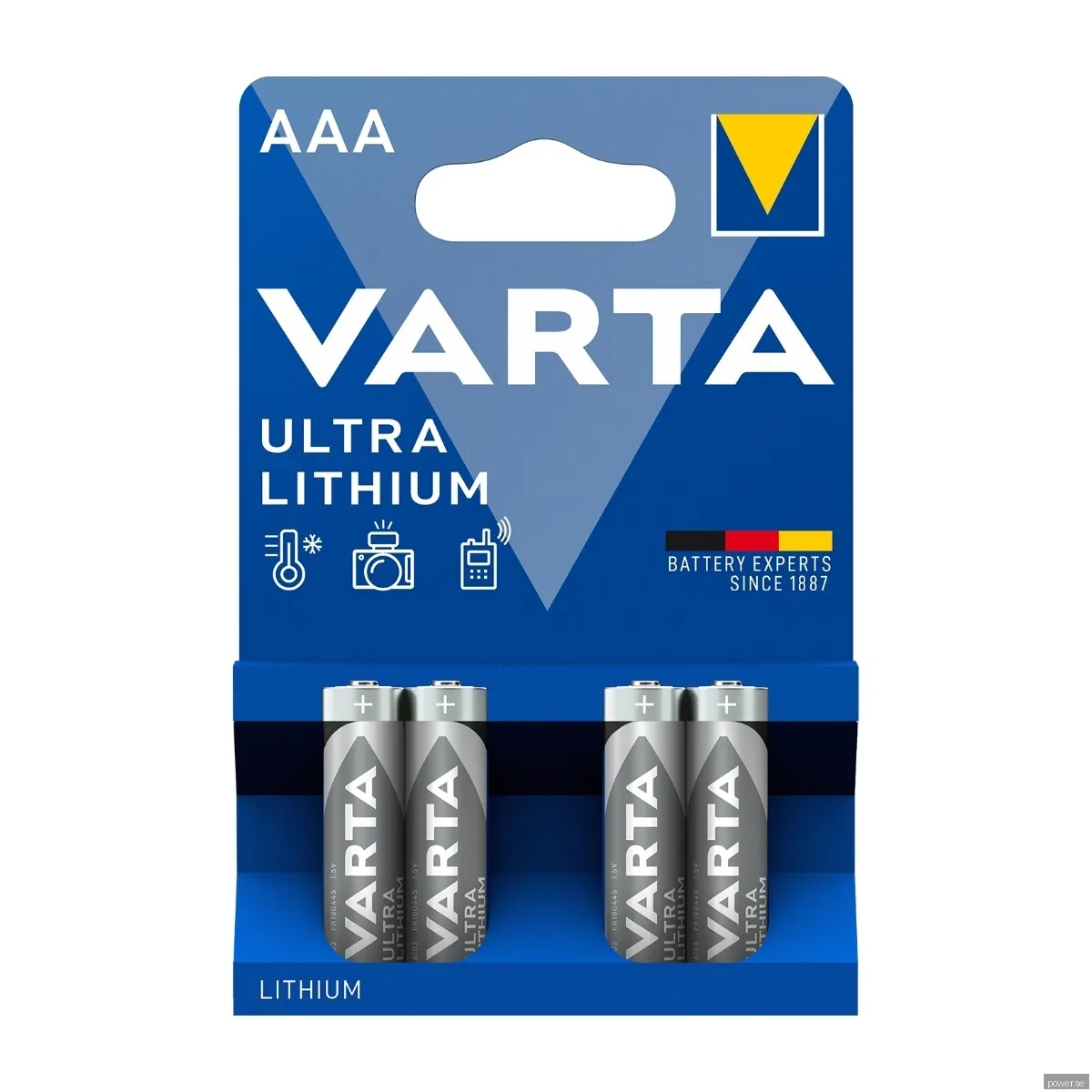 Varta Ultra Lithium AAA Litiumbatteri 4 st