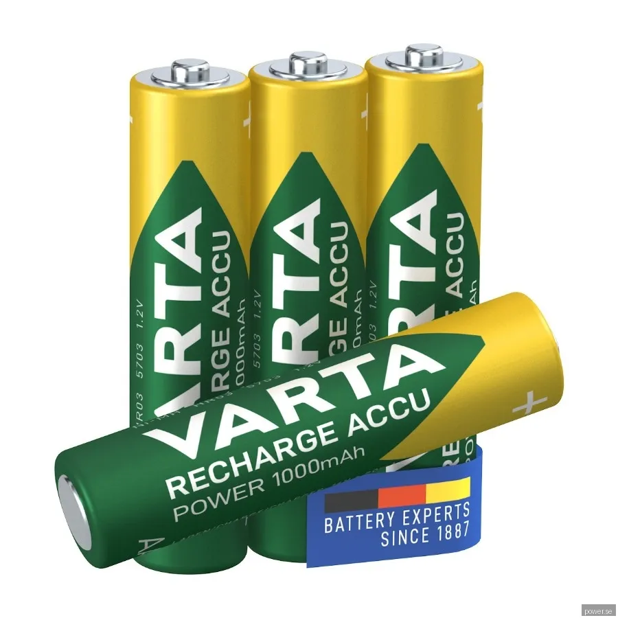 Varta rech.ac. power AAA 1000Mah 4-pack