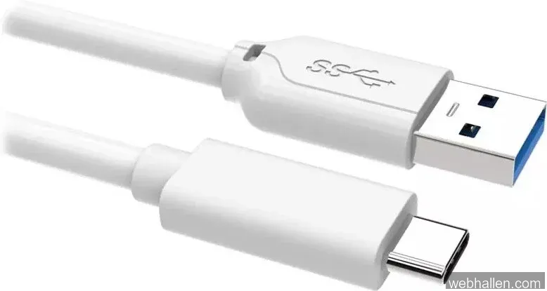 Andersson USB-C till USB-A kabel 2m (vit)