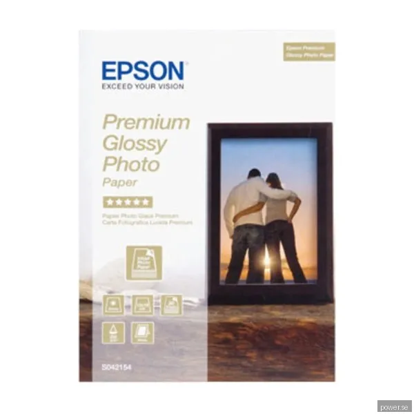 Epson Premium Glossy Photo Paper 13x18 cm, 30 ark, 255g/m2