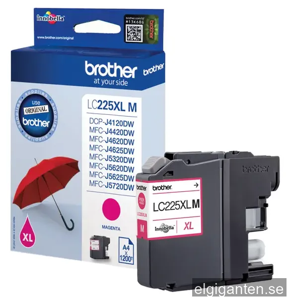 Brother bläckpatron LC-225XLM XL Magenta