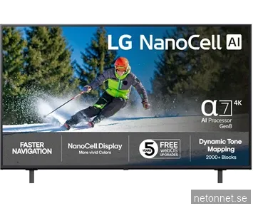 LG 55" NANO80 AI 4K NanoCell Smart TV (2025)