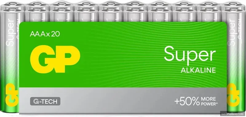 GP Battery Super Alkaline AAA/LR03 20-pack