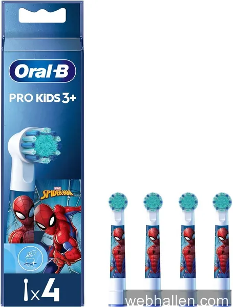 Oral-B Pro Kids 3+ Spider-Man Borsthuvuden 4-pack