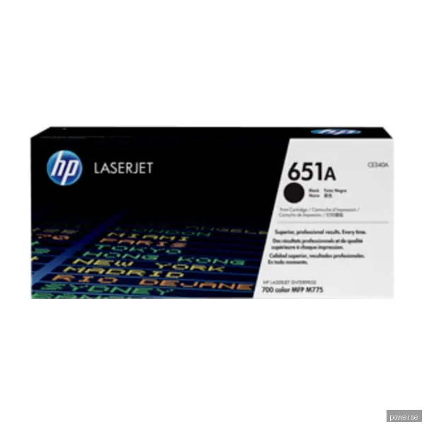 HP 651A Svart, LaserJet Enterprise 700 Color MFP M775 Series