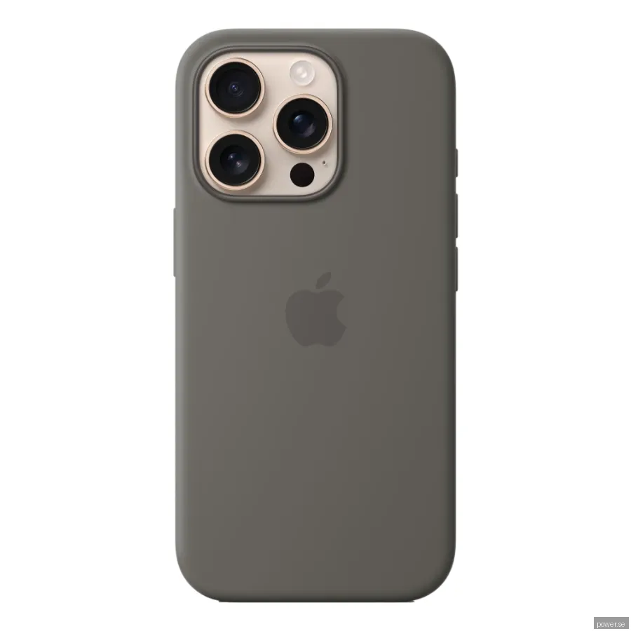 Apple iPhone 16 Pro Silikonskal (granitgrå)
