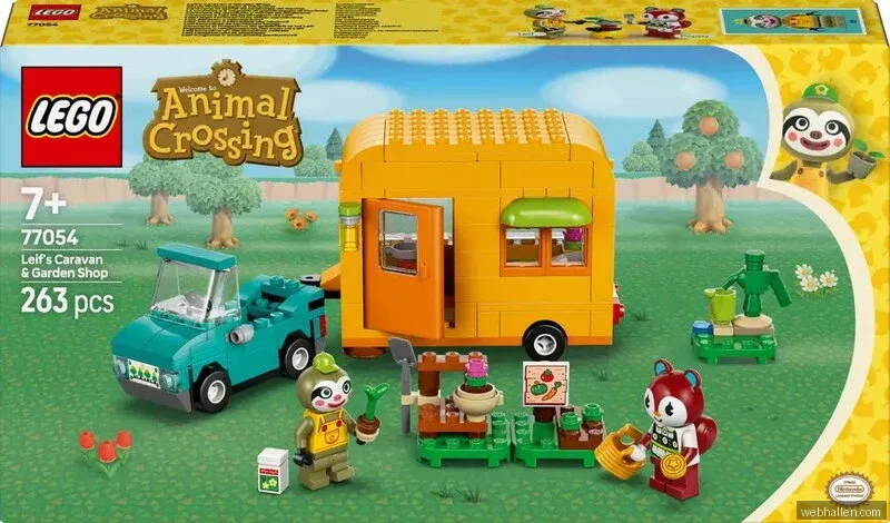 LEGO Animal Crossing Leif med husvagn och trädgårdsbutik 77054