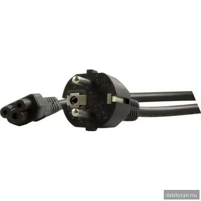 Strömkabel 3-pin till bärbara, 3m - Svart
