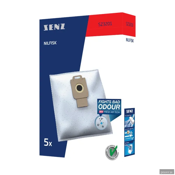 Senz 3201dammsugarpåsar Duraflow