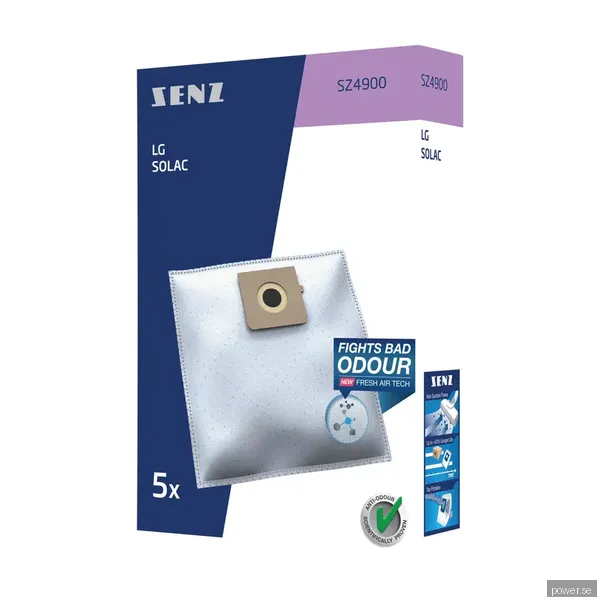 Senz 4900 dammsugarpåsar Duraflow