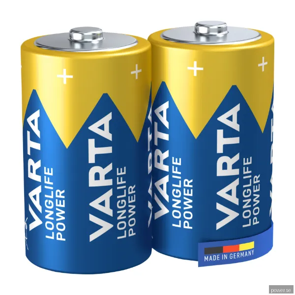 Varta Longlife Power D batteri (2 st)