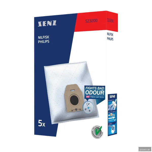 Senz 3200 dammsugarpåsar Duraflow