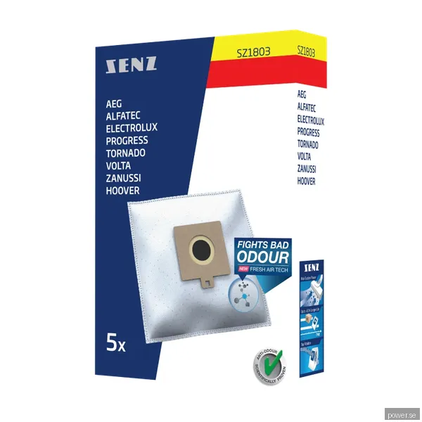 Senz 1803 dammsugarpåsar Duraflow