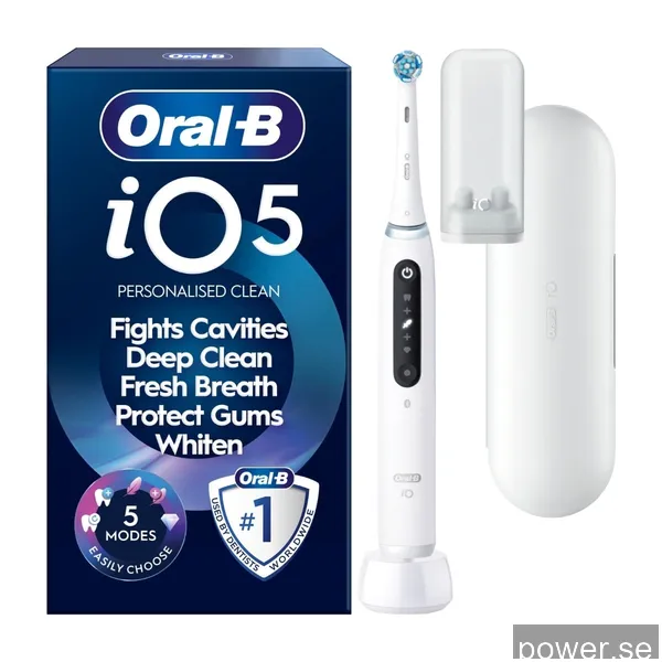 Oral-B iO5 Quite White, Travel Case, Travel Ref