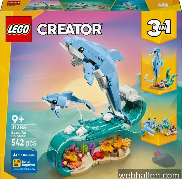 LEGO Creator Havsdjur: vackra delfiner 31385