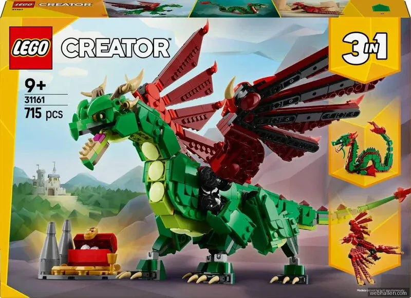 LEGO Creator Medeltida drake 31161