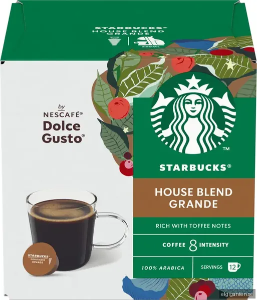 Starbucks House Blend kaffekapslar By Nescafe Dolce gusto