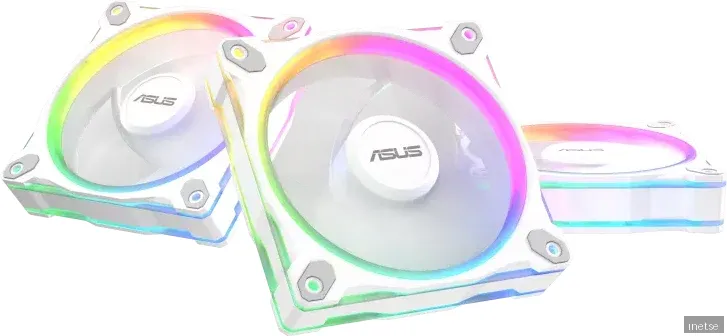 ASUS Prime MR120 White (3-pack) - Chassi fläkt - 120mm - Vit