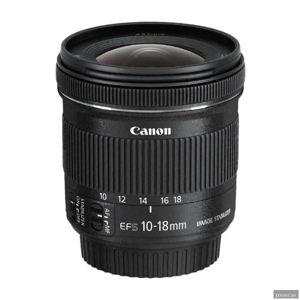 Canon EF-S 10-18/4.5-5.6 IS STM + EW-73C Motljusskydd + Microfiber Cloth