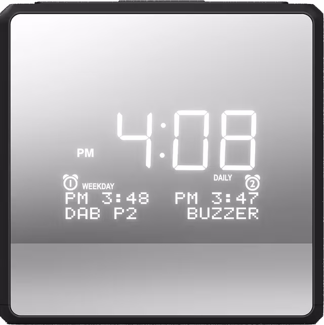 Philips R4600 digital klockradio (silver)