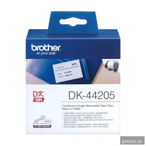 Brother DK44205 - Borttagbar häftning