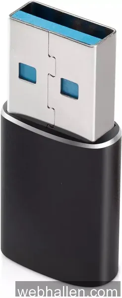 Andersson USB-A to USB-C adapter 3A Black