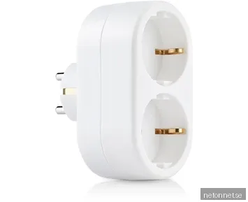 ON Splitter plug 2-way, grounded EU