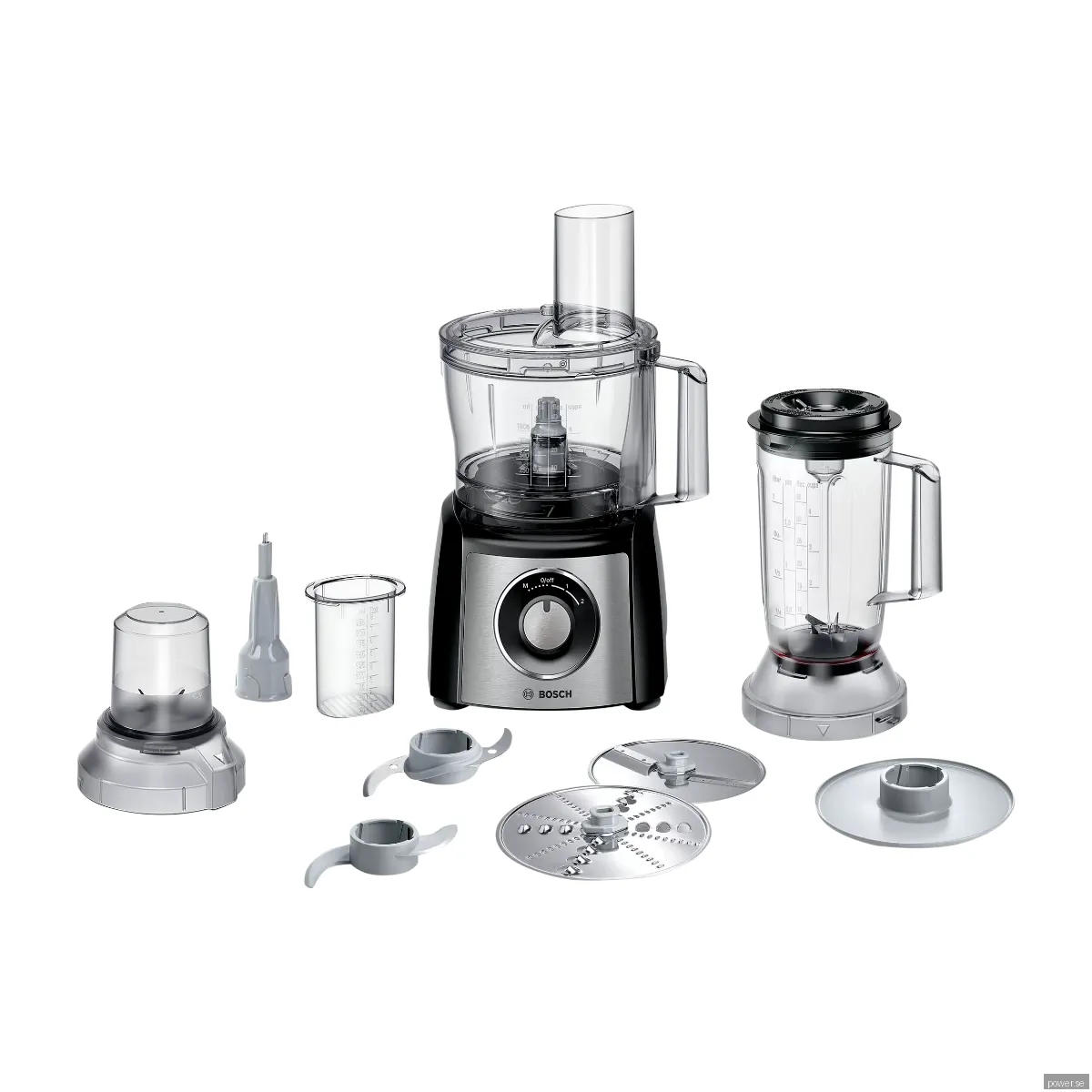 Bosch MultiTalent 3 MCM3501M matberedare - 800 W - borstat stål/svart