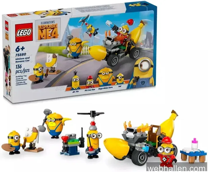 LEGO Minions Minioner och bananbil 75580