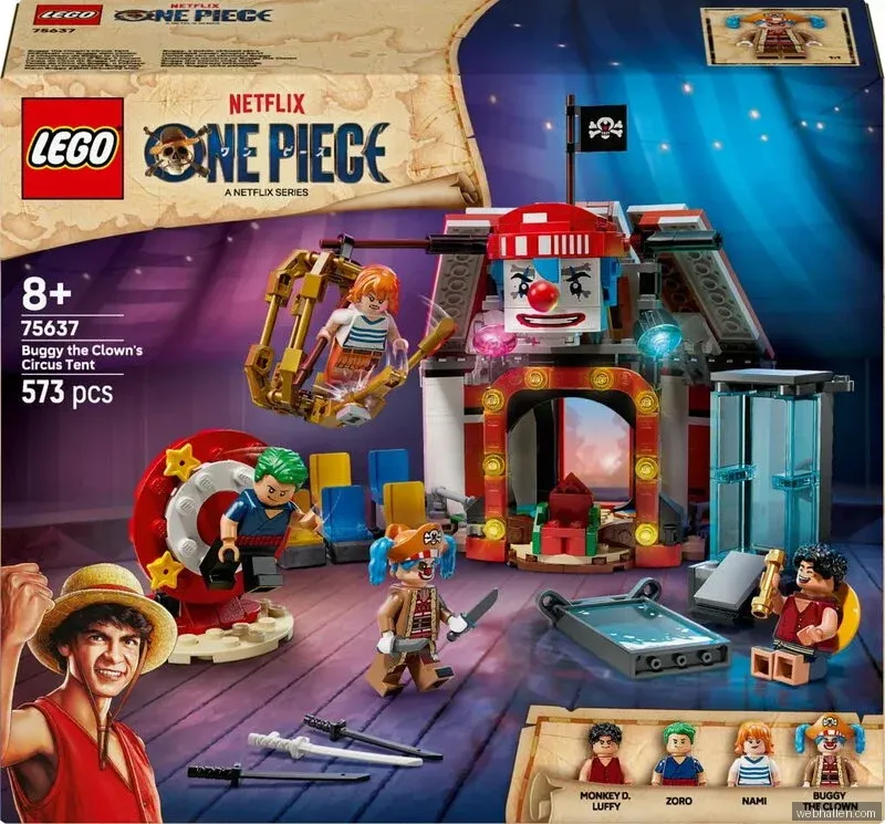 LEGO ONE PIECE 75637 Clownen Buggys cirkustält