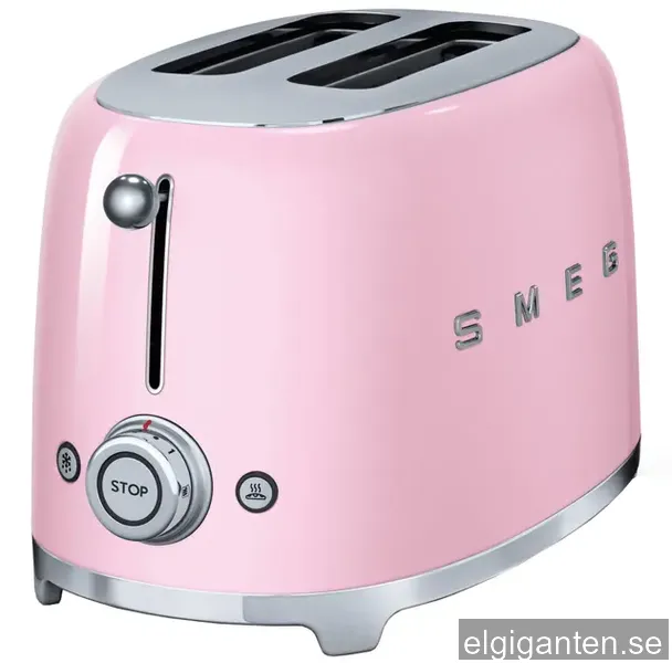 Smeg TSF01PKEU Brödrost för 2 skivor (rosa)