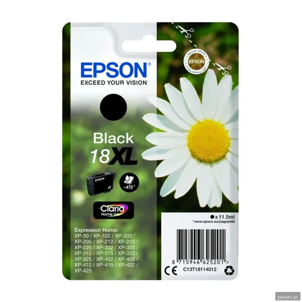 Epson bläckpatron Claria Home 18XL Svart