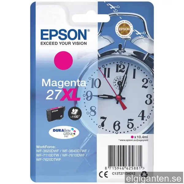 Epson bläckpatron DuraBrite Ultra 27XL Magenta