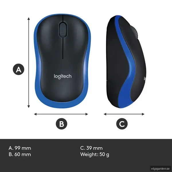 Logitech M185 - Mus - optisk
