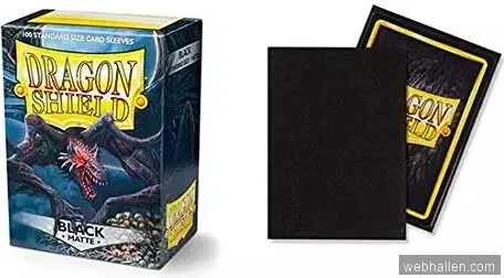 Dragon Shield Matte Sleeves Black 63x88 mm (100 in box)